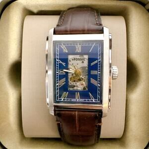 Fossil CE3273 Carraway Automatic Brown Croco Leather Watch